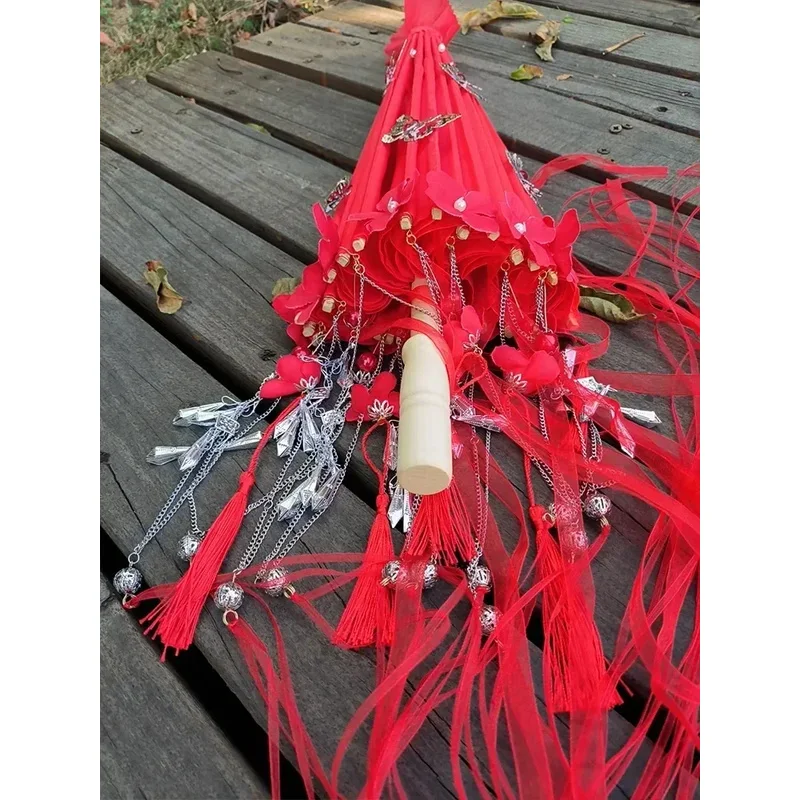 

Tian Guan Ci Fu Cosplay Huacheng Cos Red Umbrella Heaven Official's Bless Hua Cheng Gorgeous Blood Rain Flowers Umbrellas