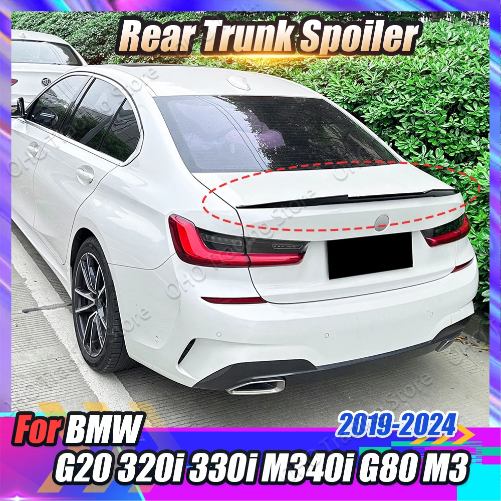 

M4 Style Car Rear Trunk Roof Spoiler For BMW 3Series G20 G28 320i 325i 330i 2019-2024 Tail Wing Body Kits Trunk Lid Exterior Lip