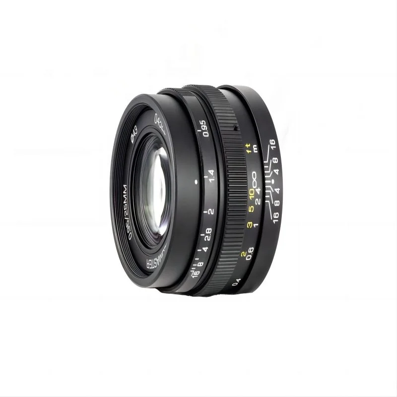 Fixed- Also Can Be Used with  C-mount Industrial sMicro Four Thirds (M43) Lens F/0.95 Aperture 25mm Wide Angle
