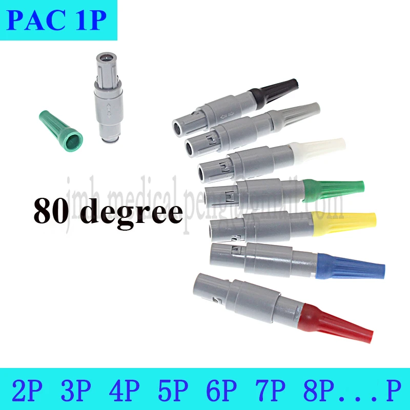 

PAC 1P 80 Degree 2 Keyings 2 3 4 5 6 7 8 9 10 12 14Pin Push-pull Self-locking Medical Plastic Plug Connector With Bending Relief