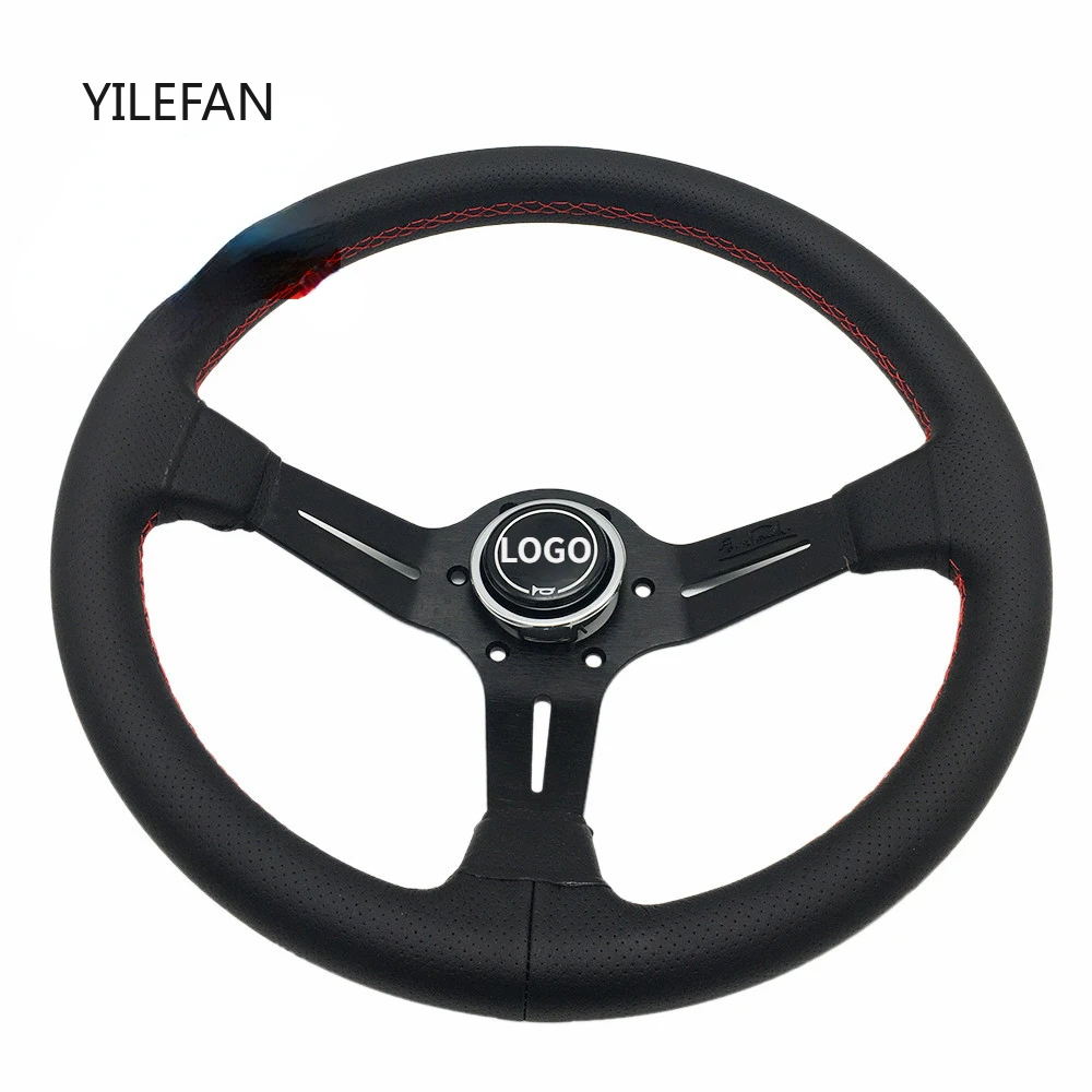 عجلة قيادة السباق العالمية 6 مسامير مع زر القرن تتضمن مفتاح كابل