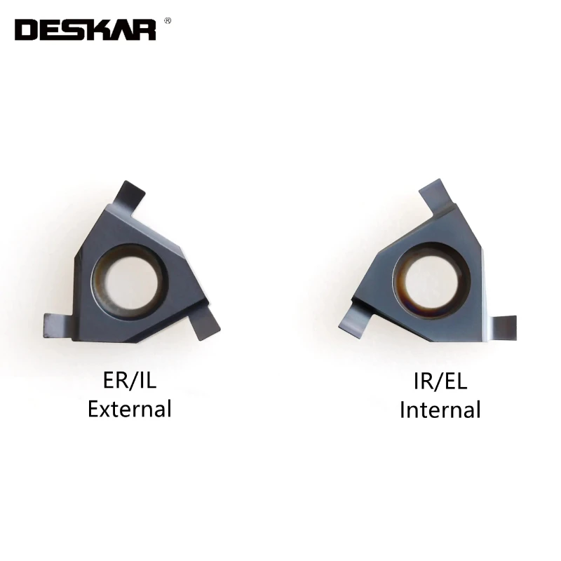 

10pcs Deskar 16ir/el 1.0 1.6 1.7 /1.8/1.9 /2.0 /2.1/2.2/2.25/2.3 Lda Carbide Grooving Lathe Insert For P.m.k