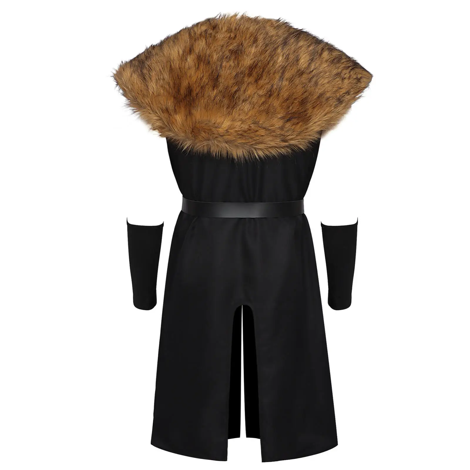 Déguisement Viking Homme Col Fausse Fourrure – photo 4