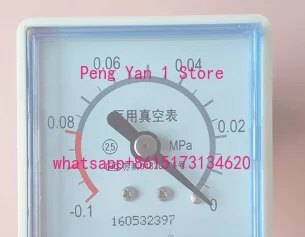 Square medical vacuum gauge/fish jump aspirator 7C/7A-23B/D negative pressure gauge sputum aspirator pressure gauge 7E-A