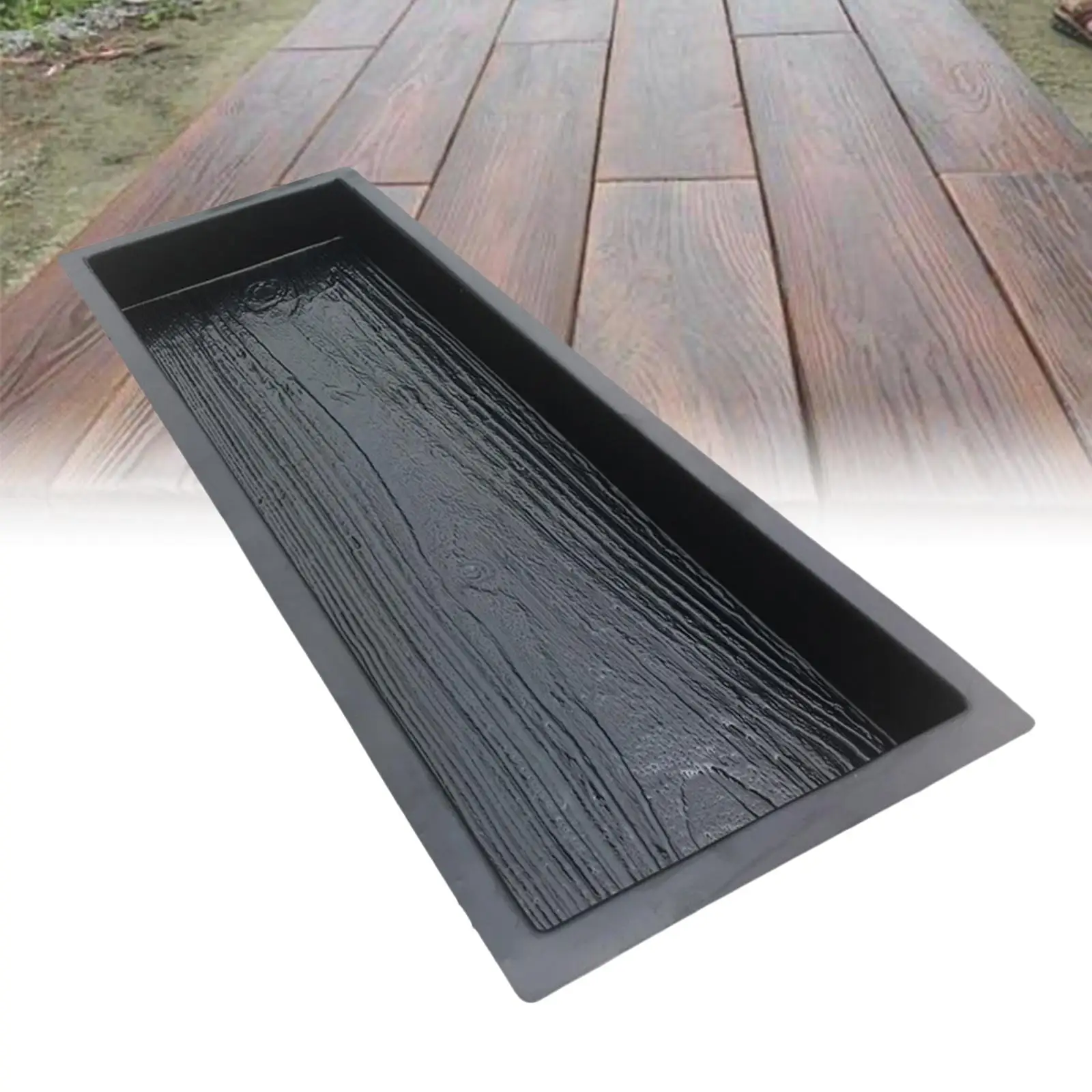 Imitation Wood Grain DIY Pavement Lawn Path Cement Mold Paving Mould Garden Road Courtyard Concrete Mold Stepping Stone Maker