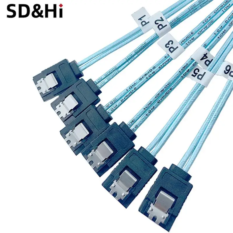 1pc Splitter Cable 6 SATA III 6Gbps Cable 7Pin​ Female Data Cable For Server 0.5m/1m Support Hot Swap SATA Interface