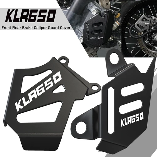Para Kawasaki KLR650 KLR 650-E KLR 650 2008 - 2018 2017 2016 2015 2014 cubierta protectora de pinza de freno trasero delantero de motocicleta