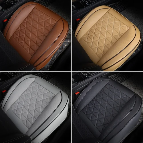 Imagen 1 del producto Nueva funda delantera para asiento de coche, cojín para asiento de coche de cuero PU, Protector de asiento de automóvil, alfombrilla Universal para silla de coche, accesorios para automóvil