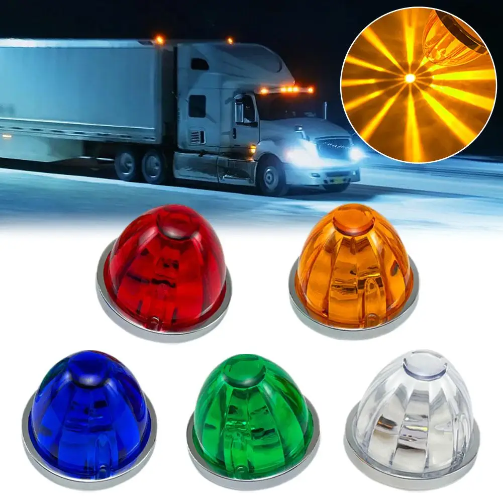 

LED Clearence Light 5 pcs Front Rear Side Marker Indicators Light for Truck Car Bus Trailer 12-24V Advanced Signal Lamp