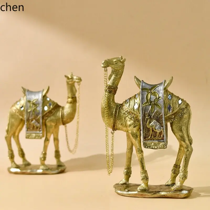 YFY  light luxury art camel ornament - perfect for new home decor, wine cabinets, living rooms, entryways, and tv consoles