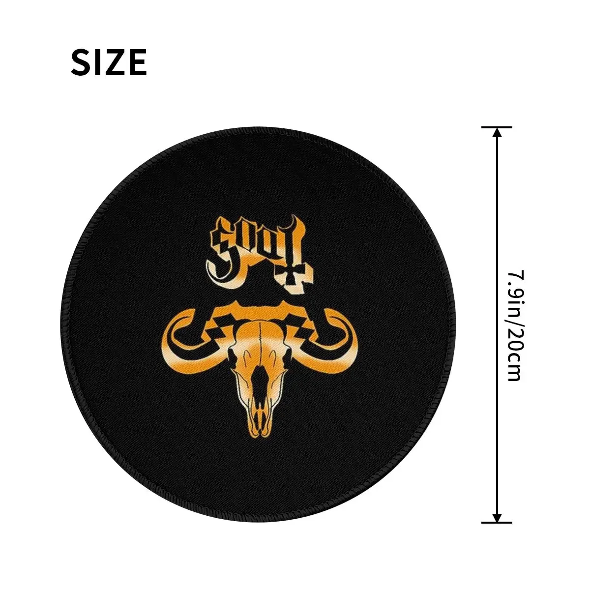 Rock Band Ghost BC Round Mouse Pad Computer Keyboard Mouse Mat Gaming Laptop Desk Mat Office Table Mats