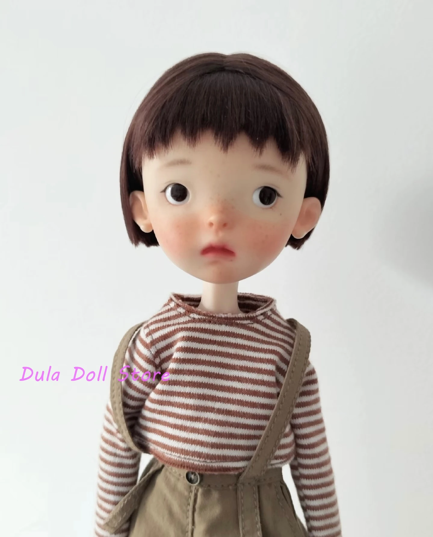 Dula Doll Wigs for Landoudou Landazz Mohair Short black hair 16cm head circumstance