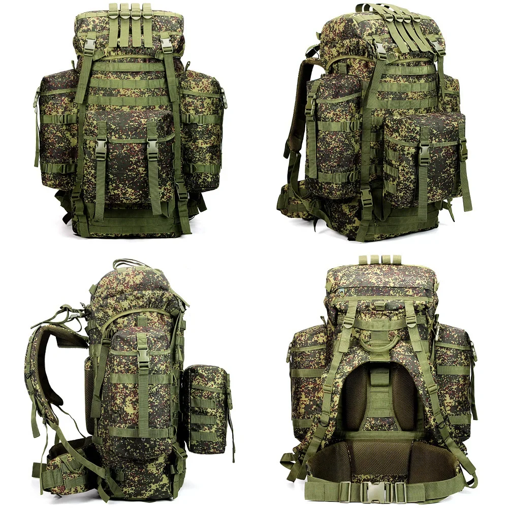 Large Capacity 100L Tactical Mountaineering Bag Army Camouflage Backpack Outdoor Backpack Hiking Camping Sports Backpack