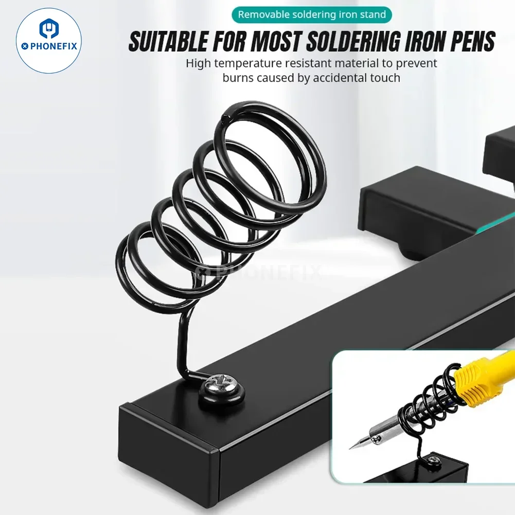 Imagem -03 - Pcb Circuit Board Welding Disassembly Fixture Ajustável Motherboard Holder Mainboard Clamp Ferro de Solda Stand 360 ° Rotação