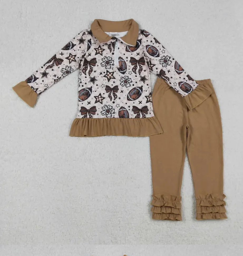 

Новые детские футбольные мячи с бантиками, пуловеры на молнии, леггинсы, штаны, эксклюзивная одежда, детская одежда для девочек