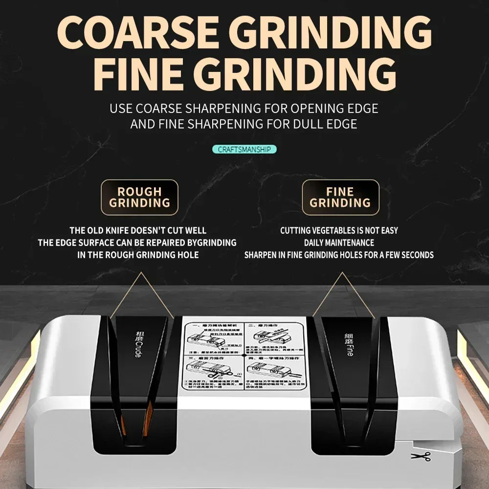 

Электрическая точилка для ножей, автоматические точилки для резки, 15 градусов, фаски, необработанные и тонкие канавки, ножницы, кухонный резак, шлифовальная машина