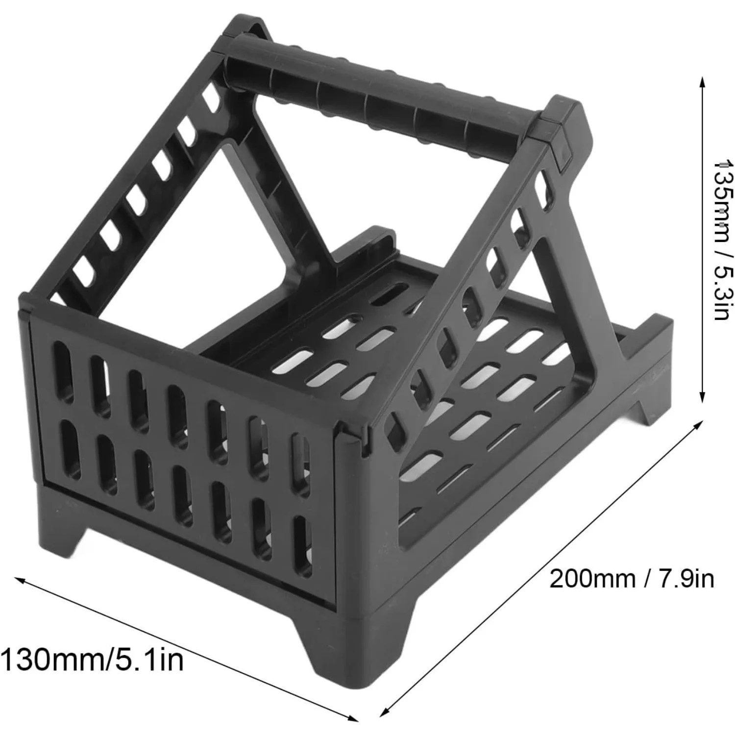 Label Holder, Thermal Label Holder for Rolls and Fanfold Labels Work with Desktop Label Printer, Barcode Printer Stand, for Offi