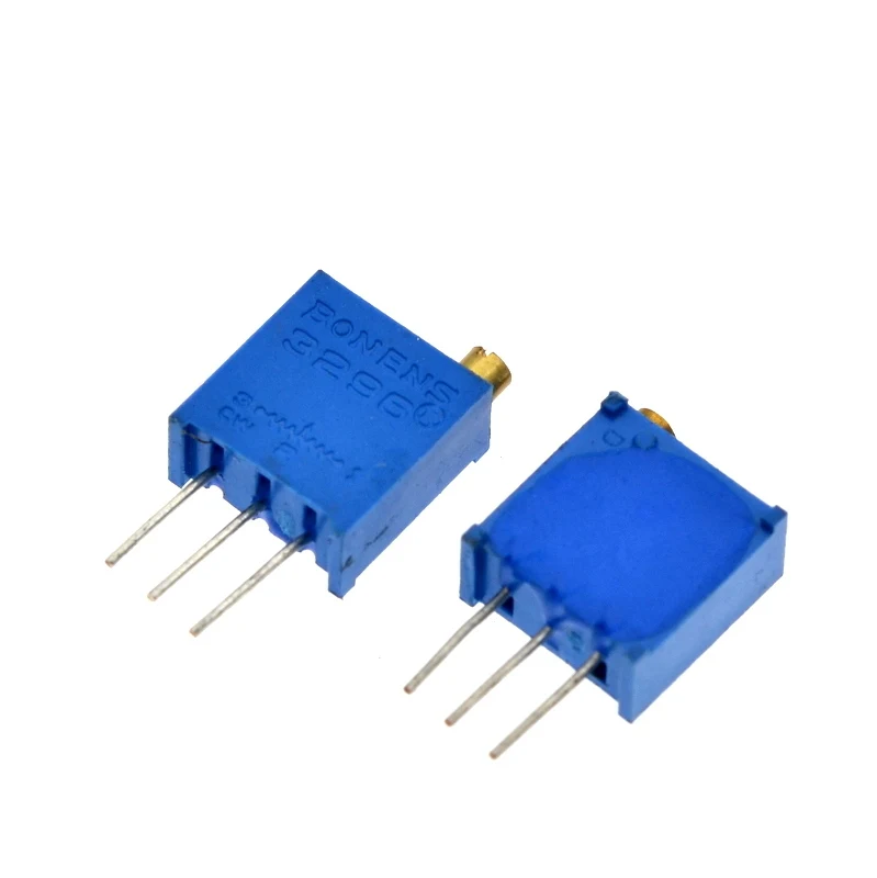 10 Stück 3296W Multiturn-Trimmer-Potentiometer-Set 100R 1K 2K 5K 10K 20K 50K 100K 200K 500K 1M Präzisions-Verstellwiderstand – Detail 2