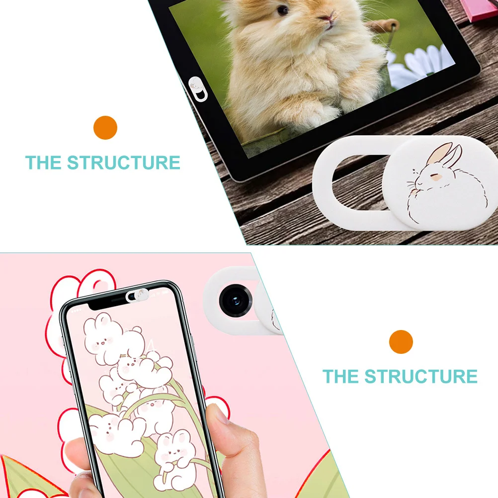 

3Pcs Webcam Slide Cover Privacy Sticker ABS Durable for Laptop Phone Tablet Use Webcam Slider Shield Cover