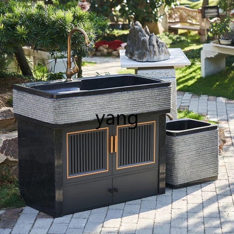 

LZR granite villa garden sink integrated sink laundry table