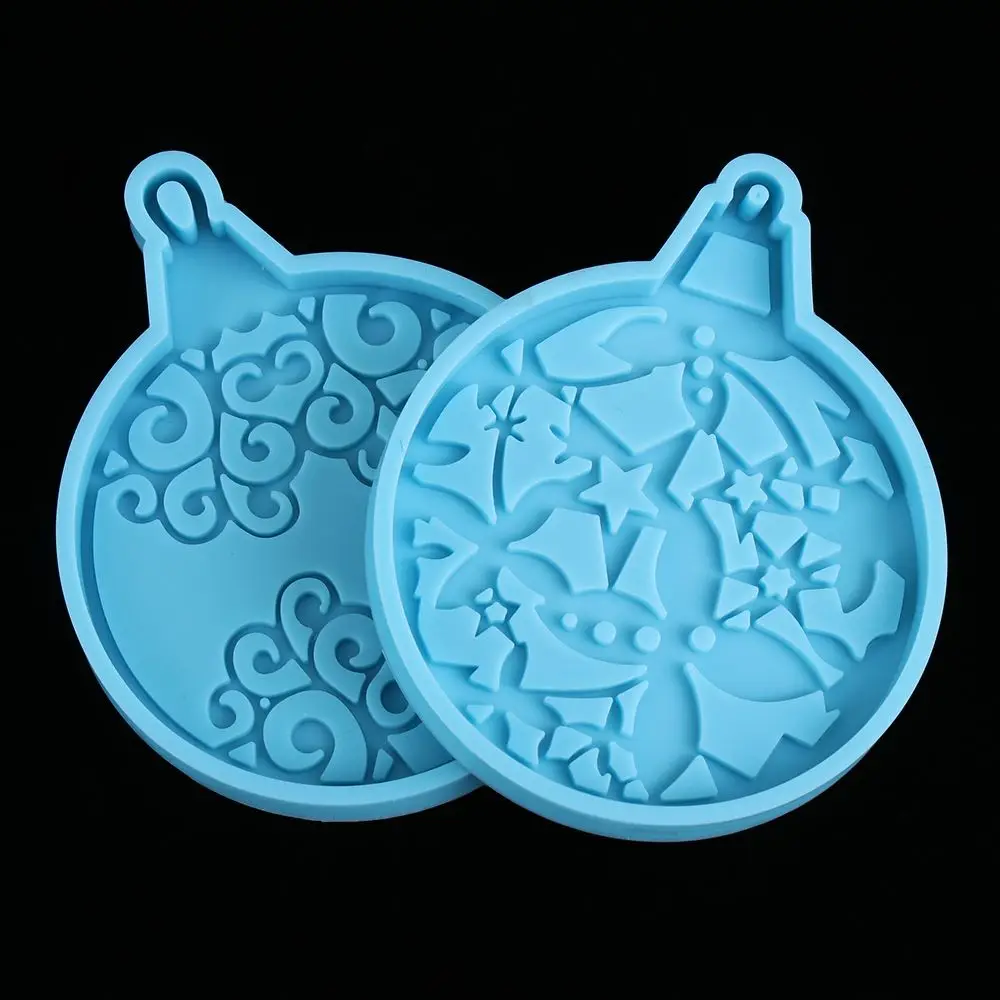 Xmas ball Clay Mold Candy Chocolate Jewelry Making Tool Silicone Moulds Christmas Ball Mold Keychain Molds