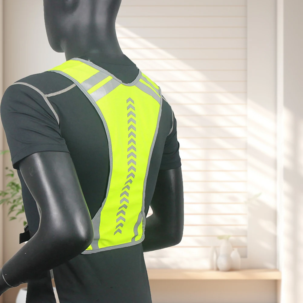 LED Lights Up Reflective Running Vest Thin Night Cycling Safety Vest High Visibility Battery Powered Reflective Vest For Outdoor