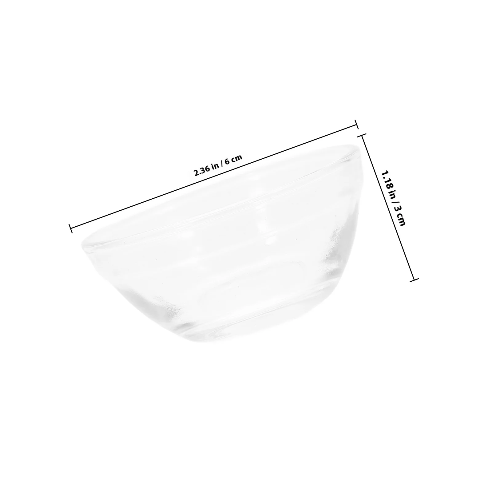 6 قطعة أطباق هلام زجاجية شفافة مقاومة للحرارة مكدسة الحلوى حاويات الطعام للمنزل المطبخ تخدم وجبة خفيفة بودنغ