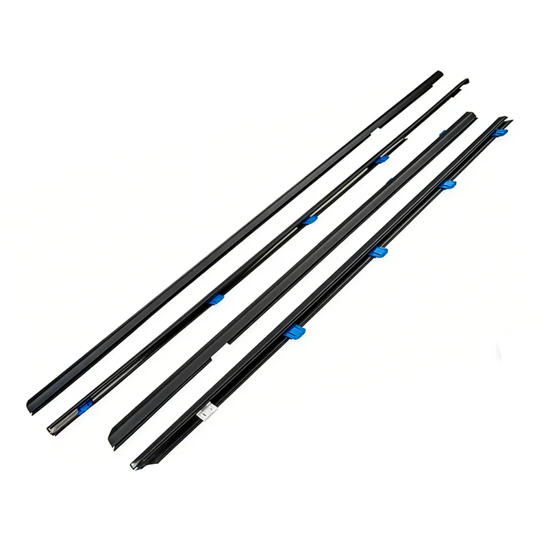 Picture 4: 4Pcs Window Moulding Trim For Honda Civic 2012-2015 Weatherstrip Seal Side Door Glass Rubber Belt Waterproof 72450-TR0-A01