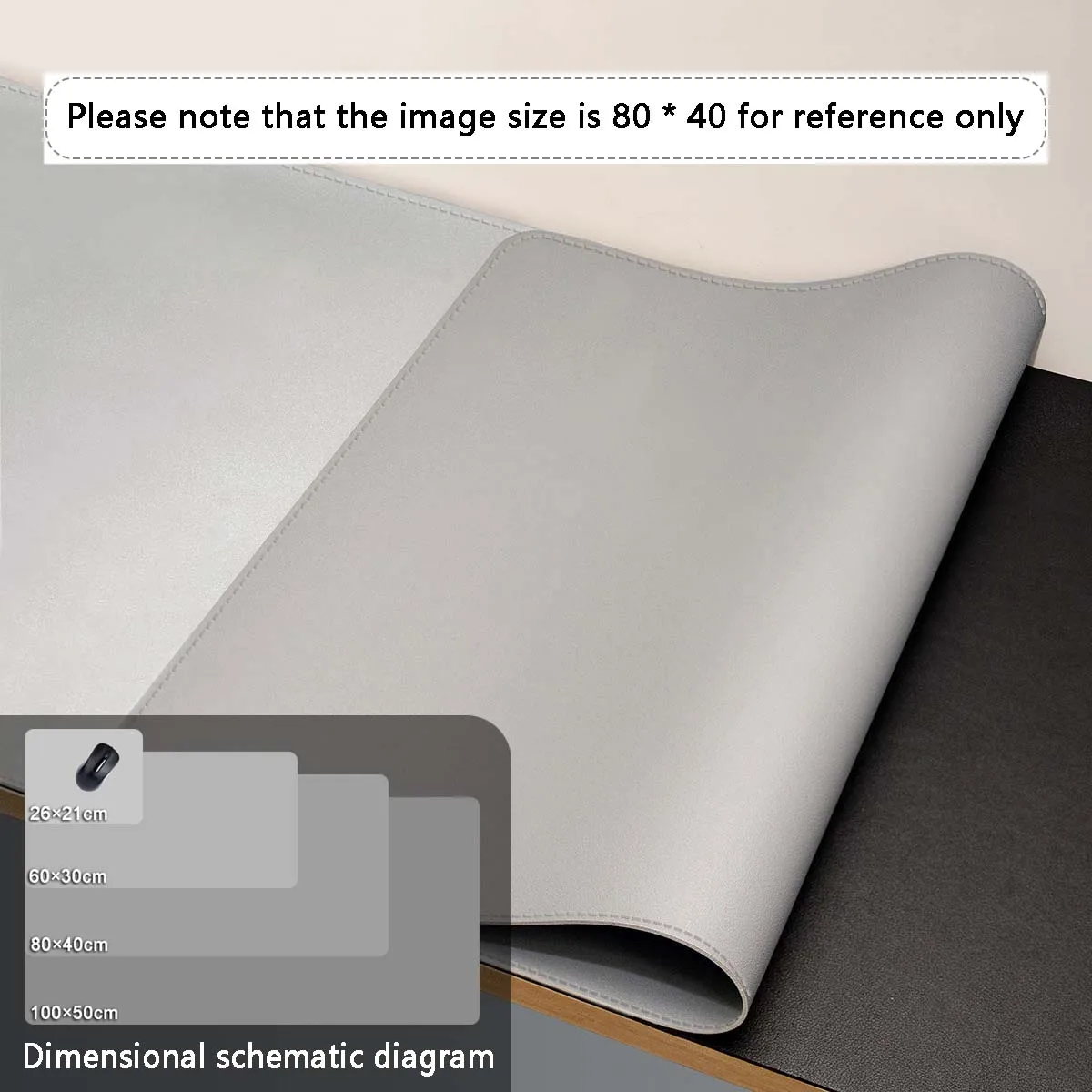 Mauspad Große Größe Büro Schreibtisch Schutz Matte PU Leder Wasserdichte Desktop Tastatur Schreibtisch Pad Gaming Mousepad PC Zubehör