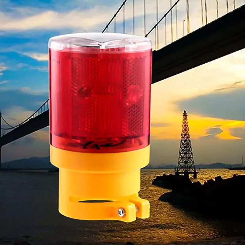 Solar Powered Verkehrs Turm Kran Warnung Licht Led-lampe Lampe für Baustelle Hafen Straße Notfall Beleuchtung Marine Lampe