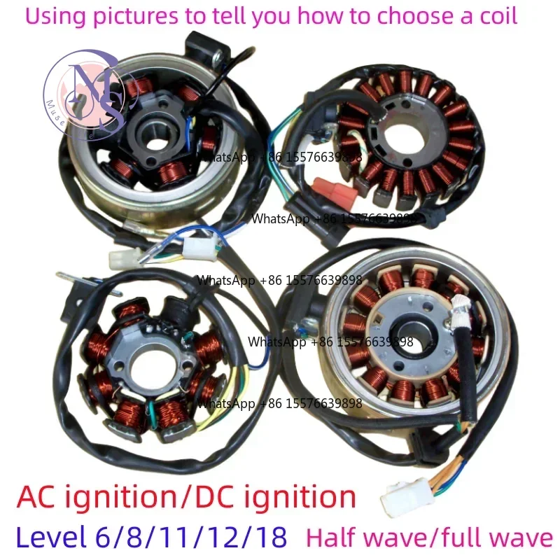 ZOCI-FOR-GY6 Ignition Coil Stator Rotor For 125 150cc Motorcycle Replacement Parts