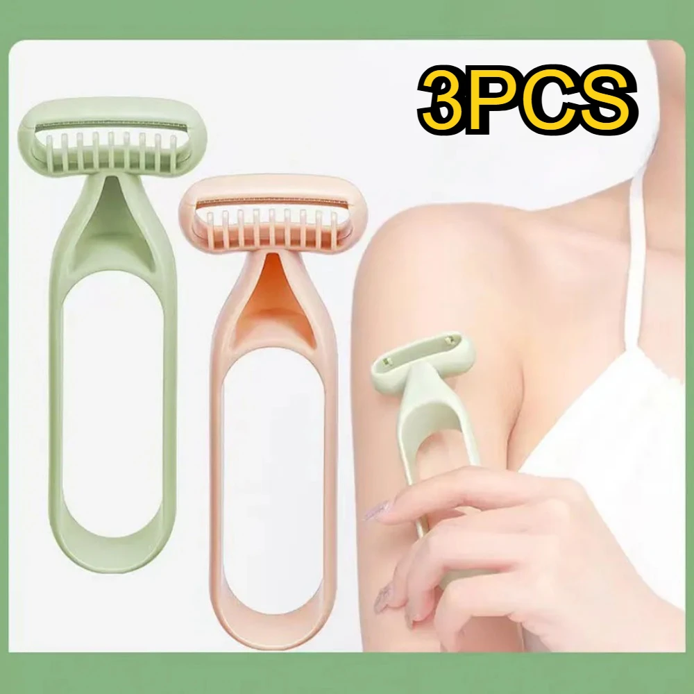 

3Pcs Set Non-Sensory Armpit Hair Razor, Leg Hairs and Armpit Hair Razors, Macro Blade for Gentle Shaving Accessories Women Razor