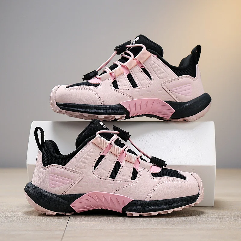 

Spring Summer Fashion Pink Outdoor Sneakers for Girl Trainers Breathable Boys Running Shoes Size 29-38 Non-slip Sports Shoes Kid