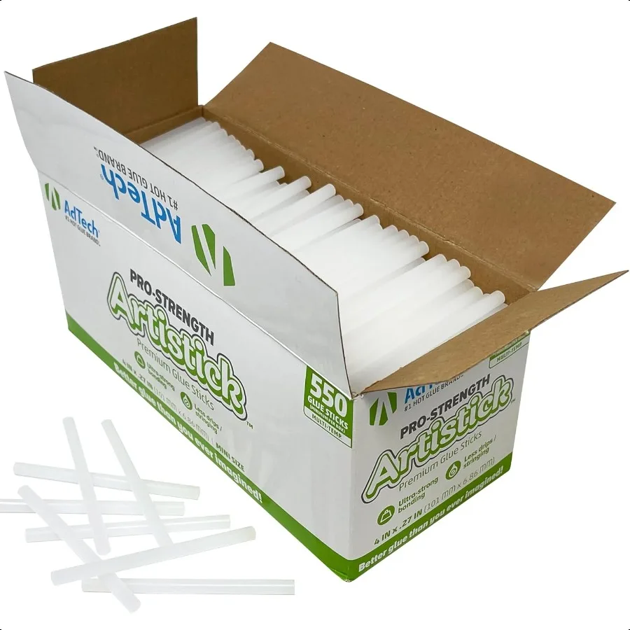 

AdTech Hot Glue Sticks 4 Mini Size White 550 Sticks