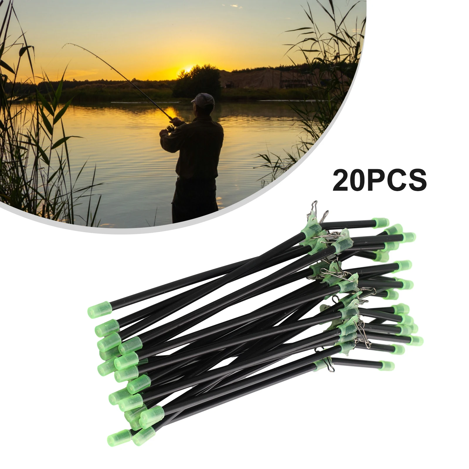 20-Pack Luminous Anti-Tangle Tubes 200mm With Sinker Snaps Premium ABS/Steel/Iron Blend For Light Trolling Sea Fishing Soft Bait