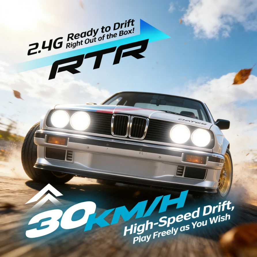 

1:16 4WD RC Drift Car High Speed with LED Lights Simulation Racing Model Boys Birthday Gift