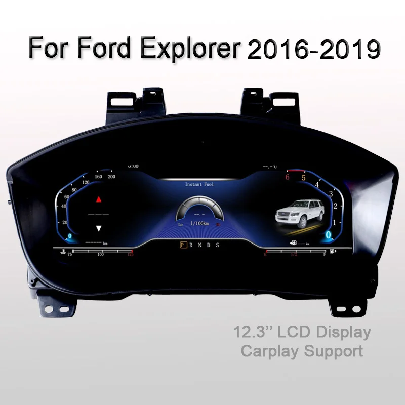 

Digital Instrument Cluster For Ford Explorer 2017 - 2018 Speedometer,Dashboard,12.3 Inch Full LCD CarPlay.
