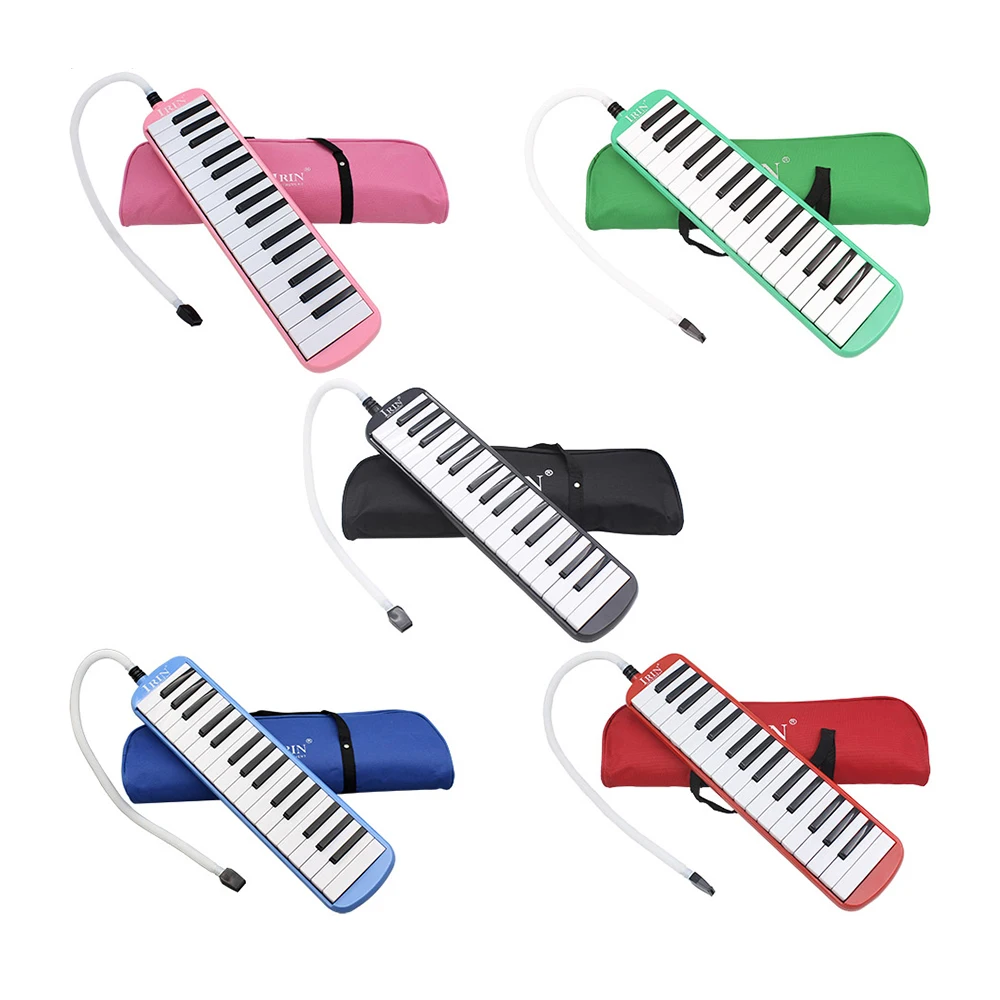 32 Keys Melodica Piano Set with Carrying Bag Keyboard Style Musical Instrument Melodic Mouth Organ Kids Educational Gifts