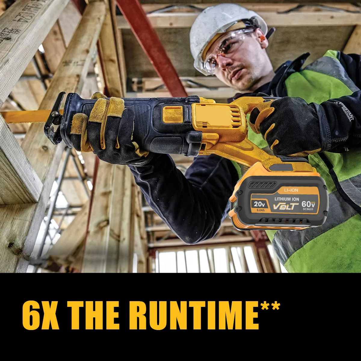 Batería de repuesto para Dewalt, herramientas eléctricas de 9000mAh, 20V, 60V, 120V, DCB606, DCB609, DCB205, DCB204, DCB206, DCB209