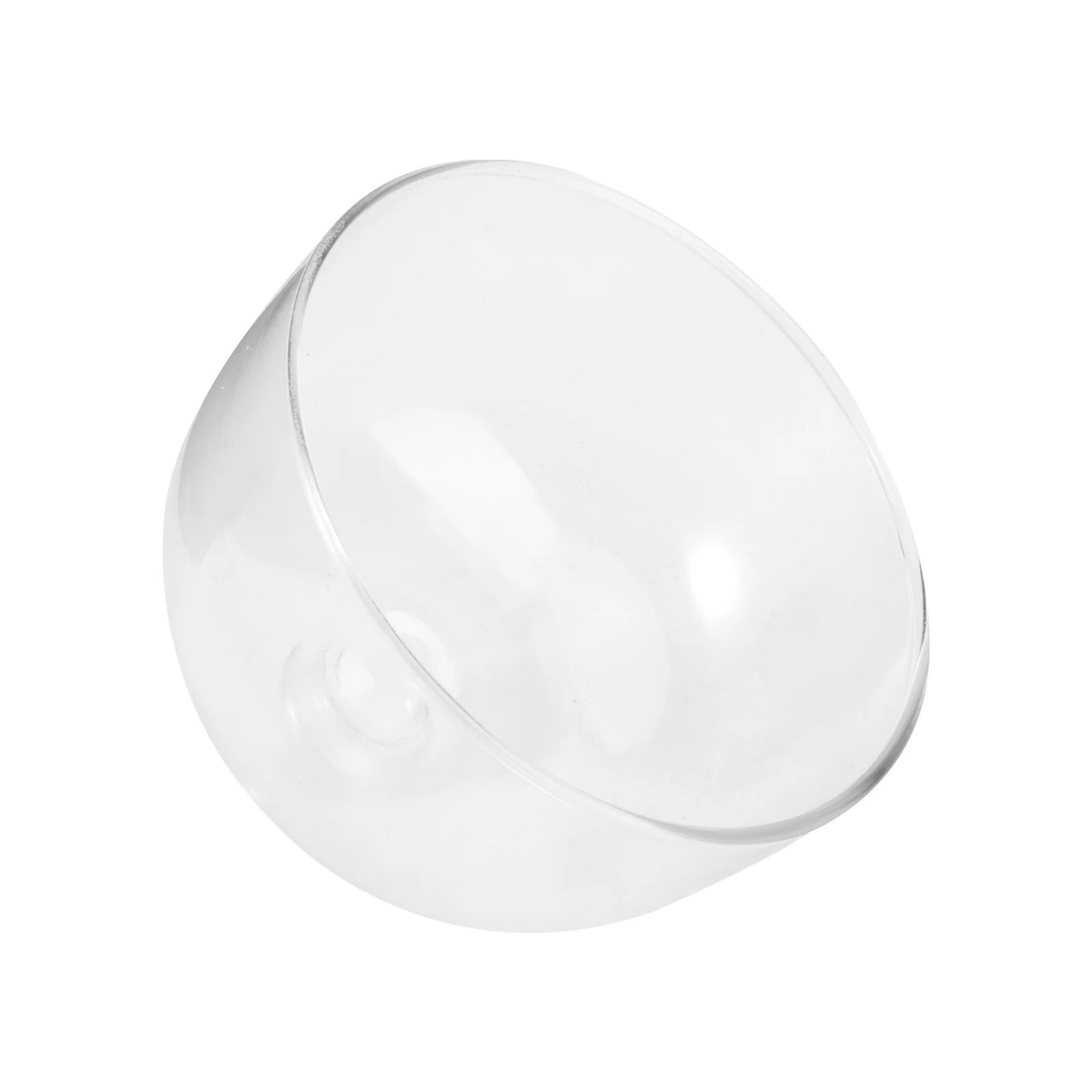 

1Pcs Clear Glass Cake Dome Lead Free Portable Storage Cover for Cakes and Salads 13cm 11cm Cake Cover Clear Display Dome