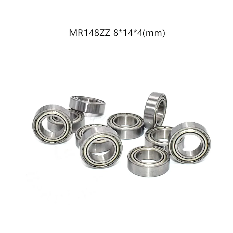 10Pcs MR148ZZ L-1480ZZ 8x14x4 mm Deep groove ball Bearing Miniature bearings Advanced High qualit MR148