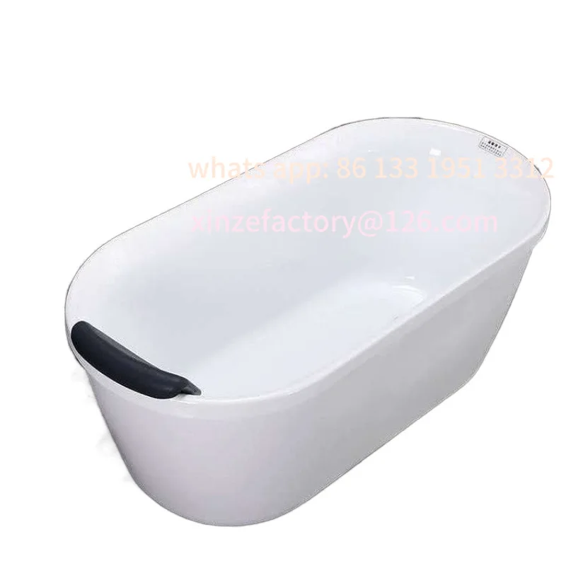 

Customizable acrylic double-layer bathtub tub insulation freestanding adult home bathroom