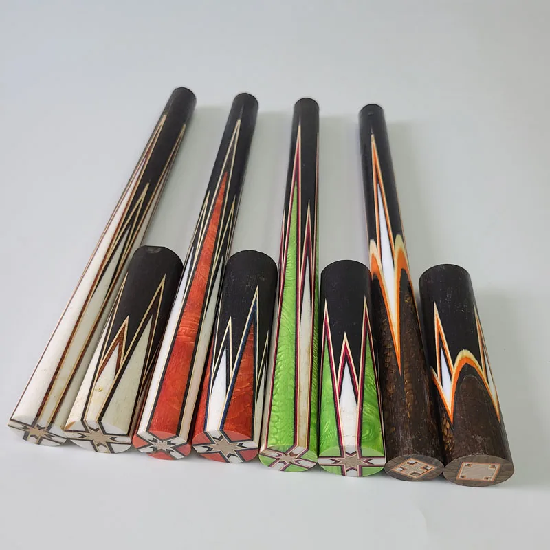 

Half-finished 8pieces Round Blue Dragon Round Inlay Wood Pool Cue Butt Sleeves Custom Billiard Sticks for Cue Makers