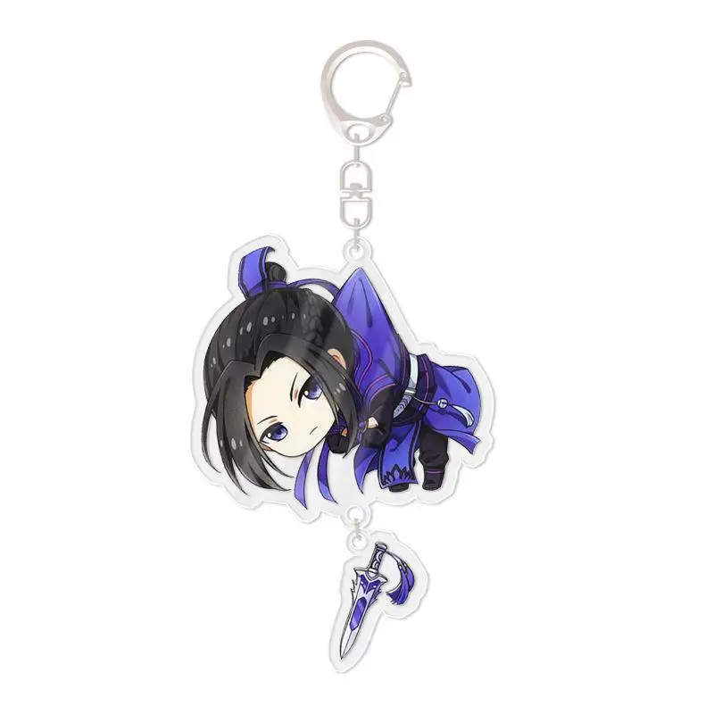 Cute Mo Dao Zu Shi Anime Keychain Woman Tian Guan Ci Fu Cute Funny Key Ring Kids Keyring Cosplay Key Chain Jewelry