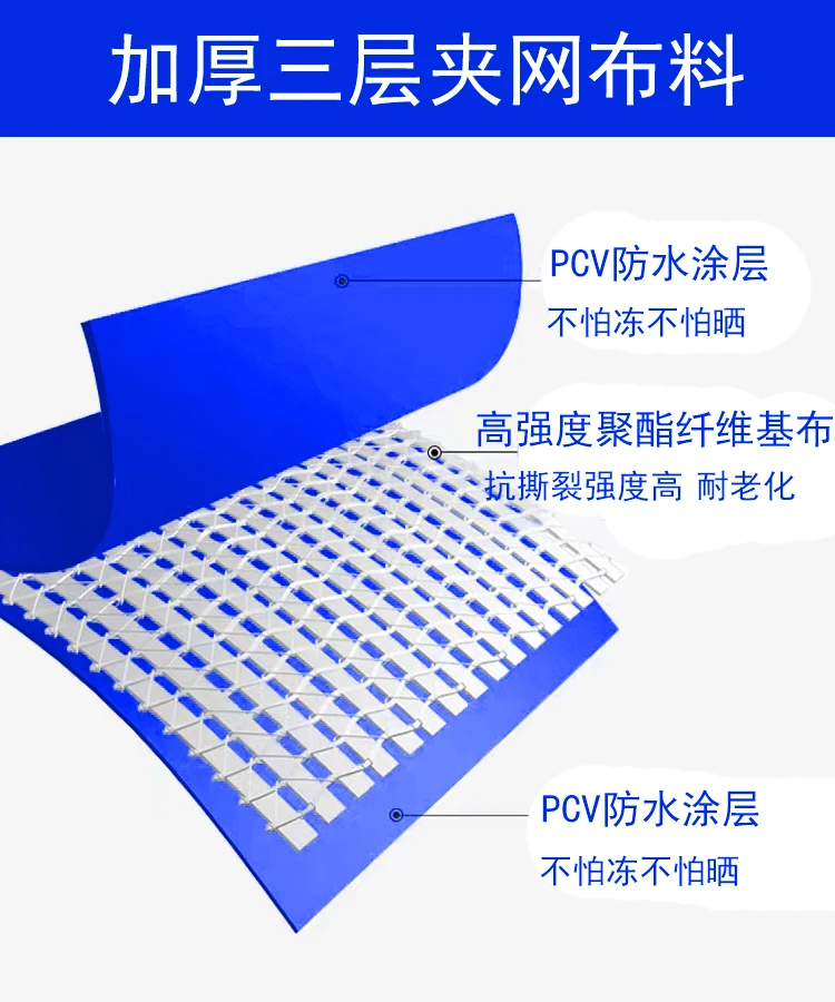 بركة سمك قماشية سميكة مع سكين كشط قماش تجمع خارجي خزان تربية بركة السمك البلاستيكية البسيطة #4
