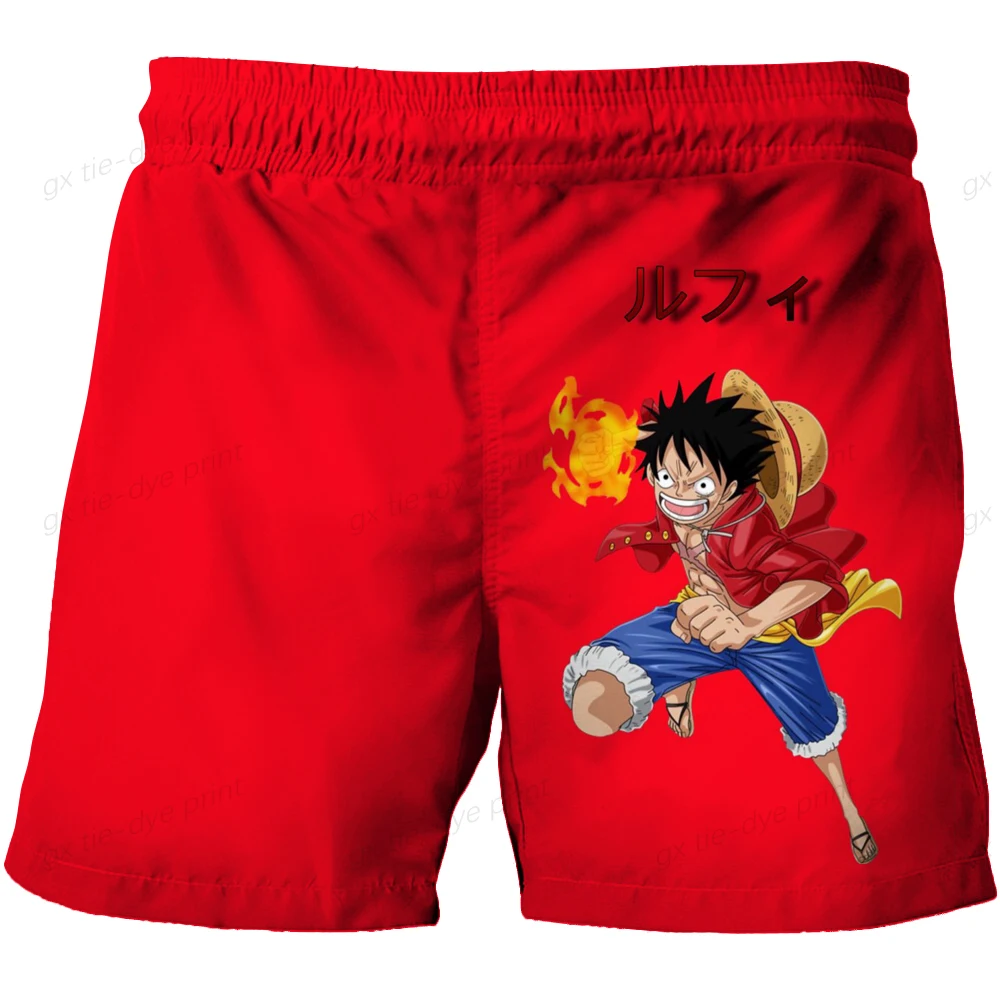 

Cartoon One Piece Men And Women Beach Shorts Luffy 3D Print Boys' Leisure Swimming Pants 2025 Fashion Luffy Casual Cool Shorts