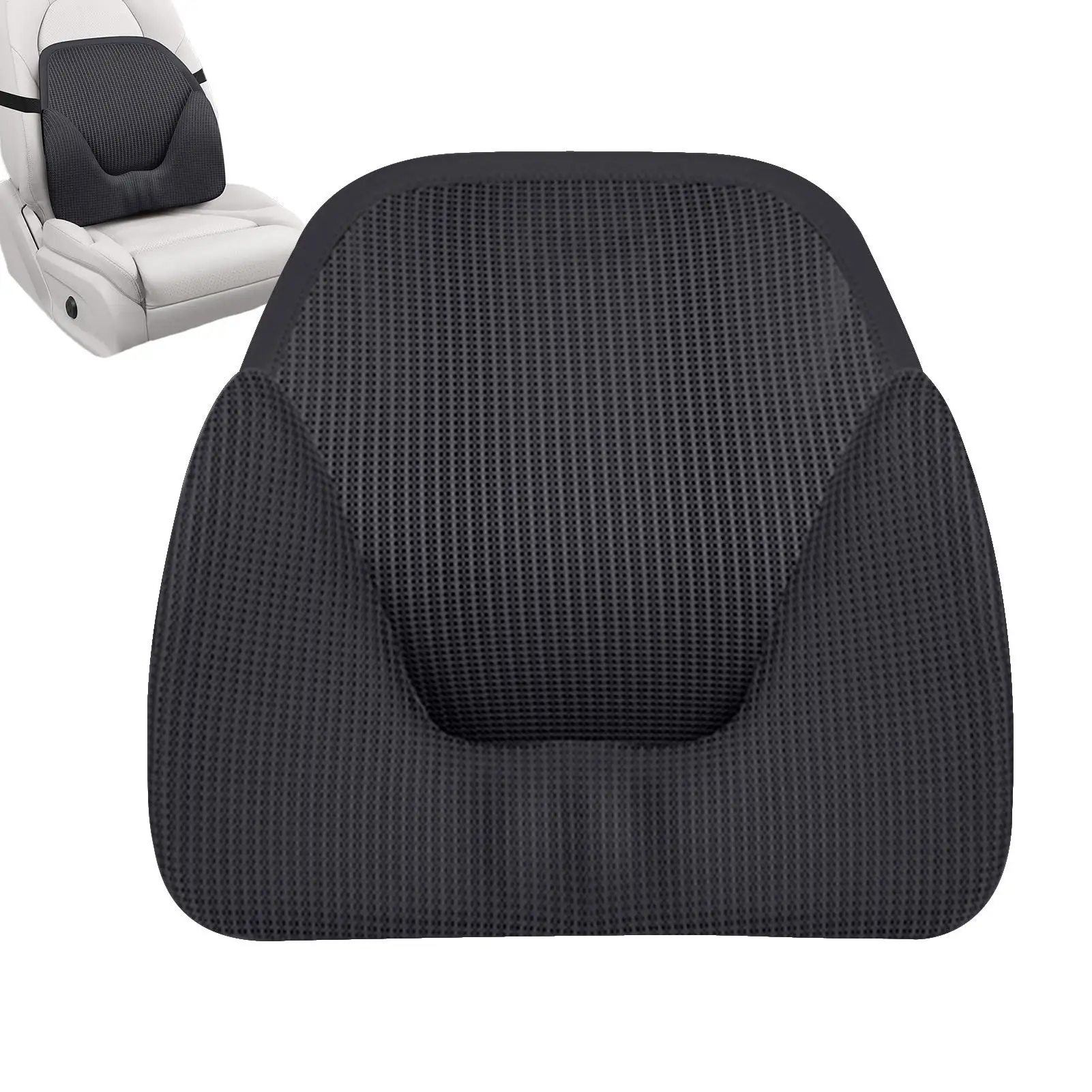 

Поясничная подушка из пены с эффектом памяти, дышащая подушка, подушка для спины для отдыха, длительного сидения, вождения, путешествия, автомобиля, самолета, офиса, сна