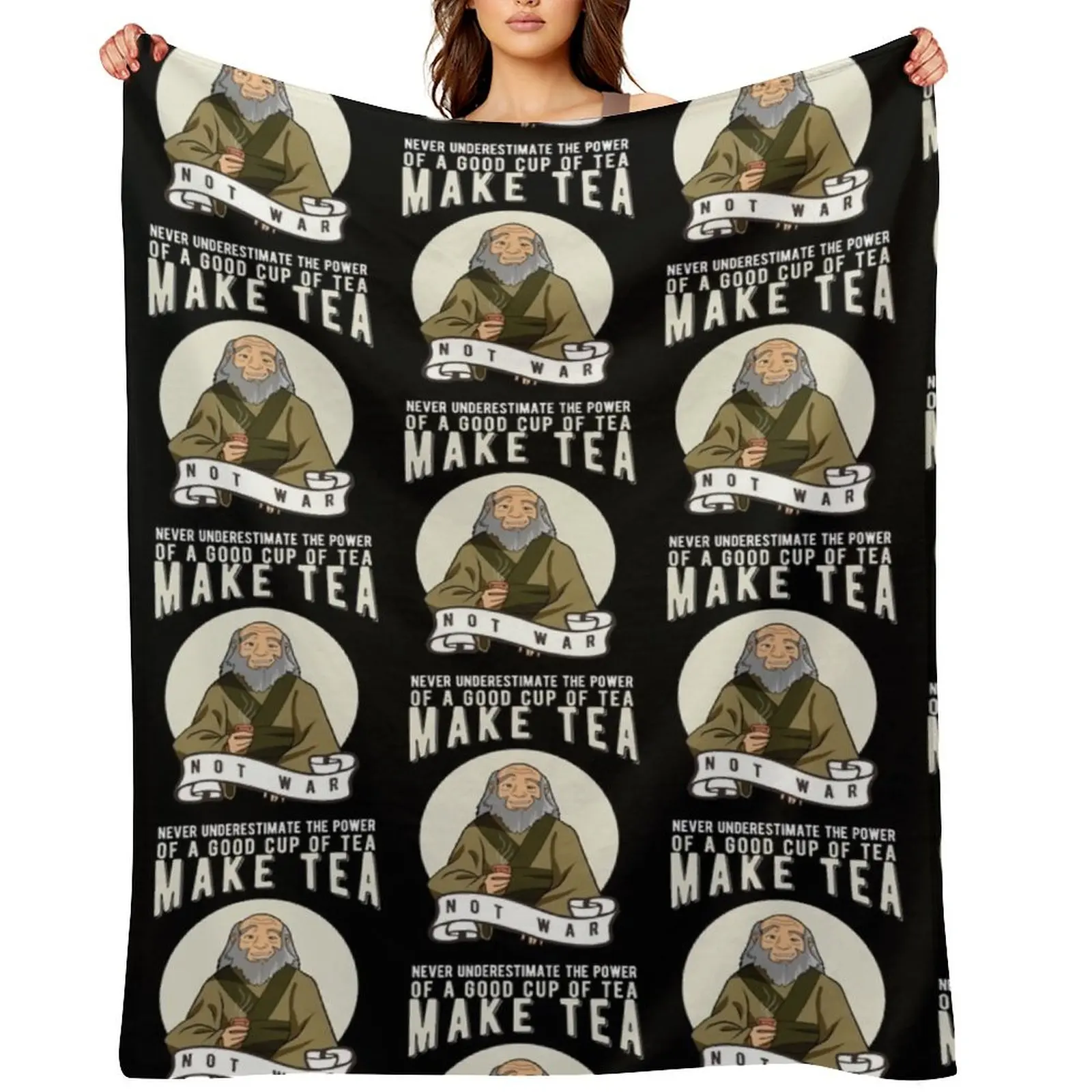 

Uncle Iroh avatar the last airbender - Uncle iroh _by OniSide_ Throw Blanket Retros Picnic Luxury Blankets