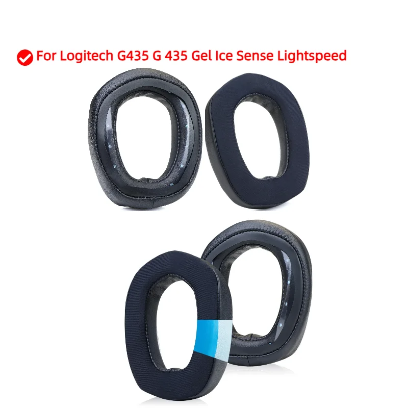 

Ear Pads For Logitech G435 G 435 Gel Ice Sense Lightspeed Headphones Replacement Soft Foam Cushion Sponge Pad Leather Earmuffs