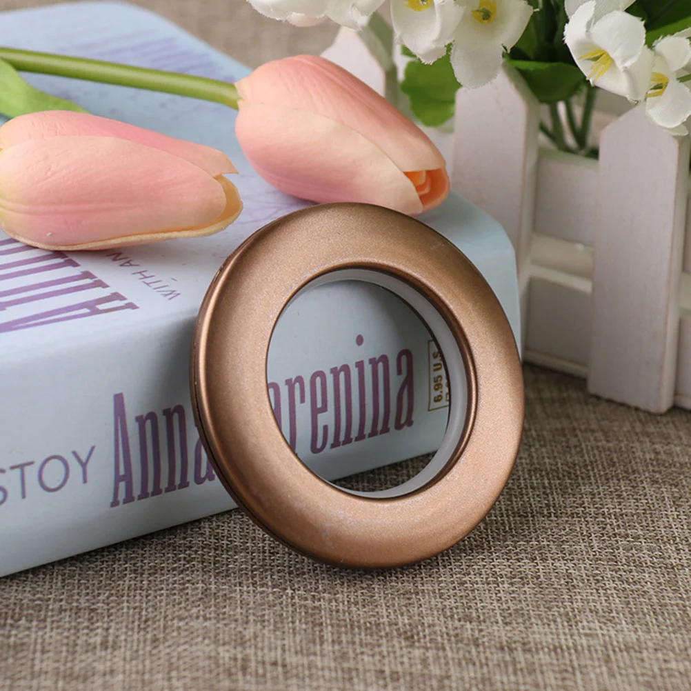 

80pcs Roman Curtain Rings Plastic Grommet For Window Shower Door Rods Smooth Glide Home Decor Accessories White